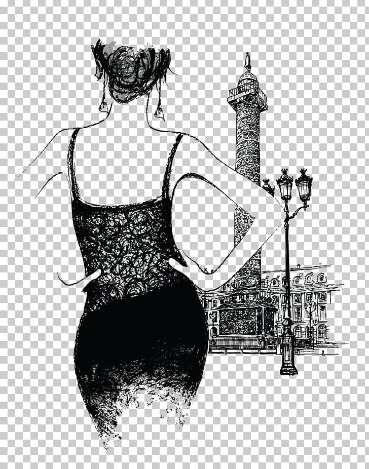 Paris Woman Stock Photography Illustration PNG, Clipart, Back To, Black, Business Woman, Cartoon, Fashion Free PNG Download