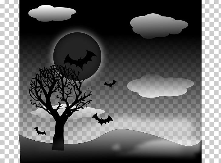 Halloween Tree PNG, Clipart, Black And White, Computer Wallpaper, Darkness, Halloween, Halloween Tree Free PNG Download