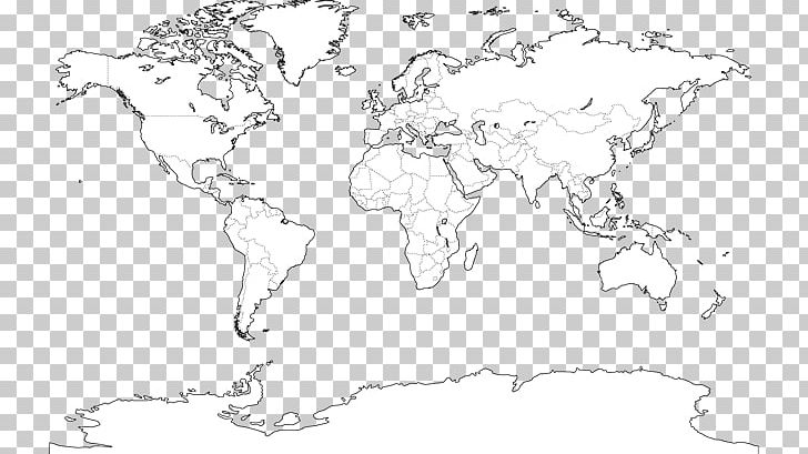 globe map of the world outline