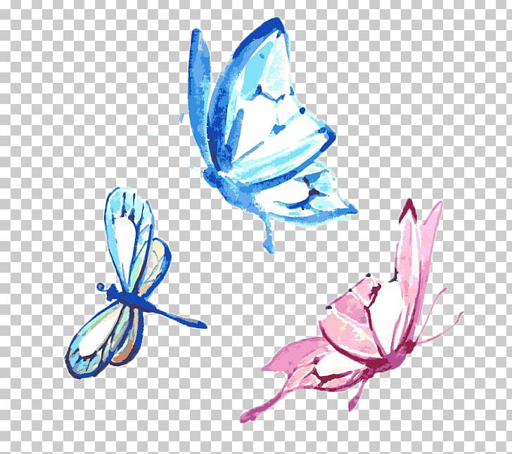 Butterfly Poster Painting PNG, Clipart, Arthropod, Blue, Butterflies And Moths, Butterfly, Color Free PNG Download