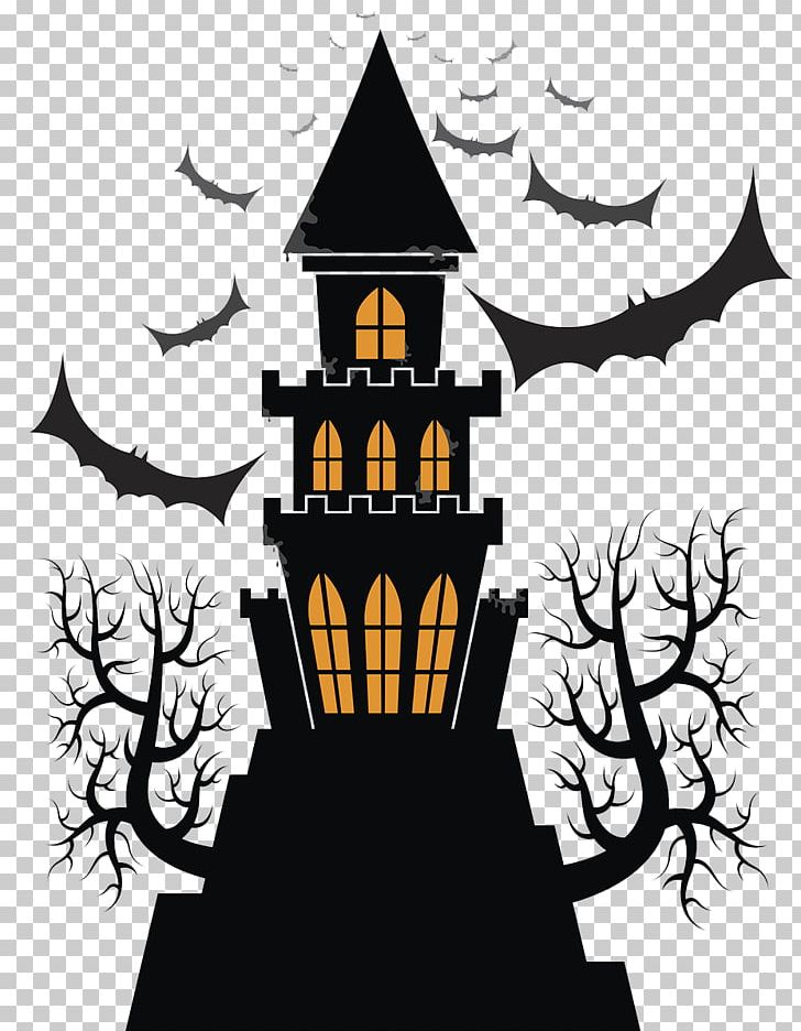 Frankenstein Castle Halloween Png Clipart Black Branch Cartoon Castle Fictional Character Free Png Download