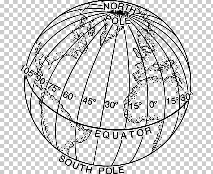 Globe Geographic Coordinate System Longitude Latitude Geography PNG, Clipart, Angle, Area, Artwork, Black And White, Circle Free PNG Download
