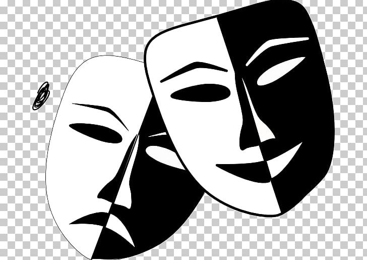 Theatre Performing Arts Mask PNG, Clipart, Art, Arts, Black, Black And White, Drama Free PNG Download