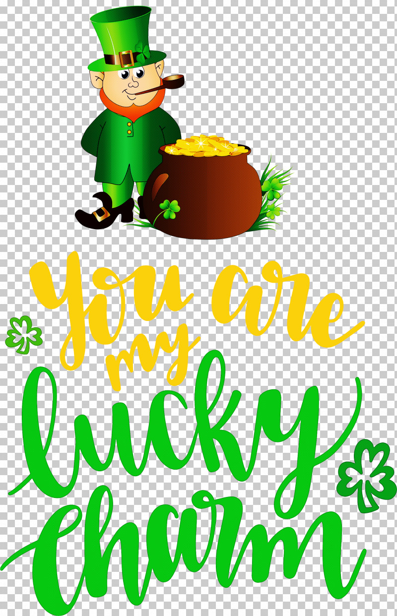 You Are My Lucky Charm St Patricks Day Saint Patrick PNG, Clipart, Character, Christmas Day, Christmas Tree, Happiness, Logo Free PNG Download
