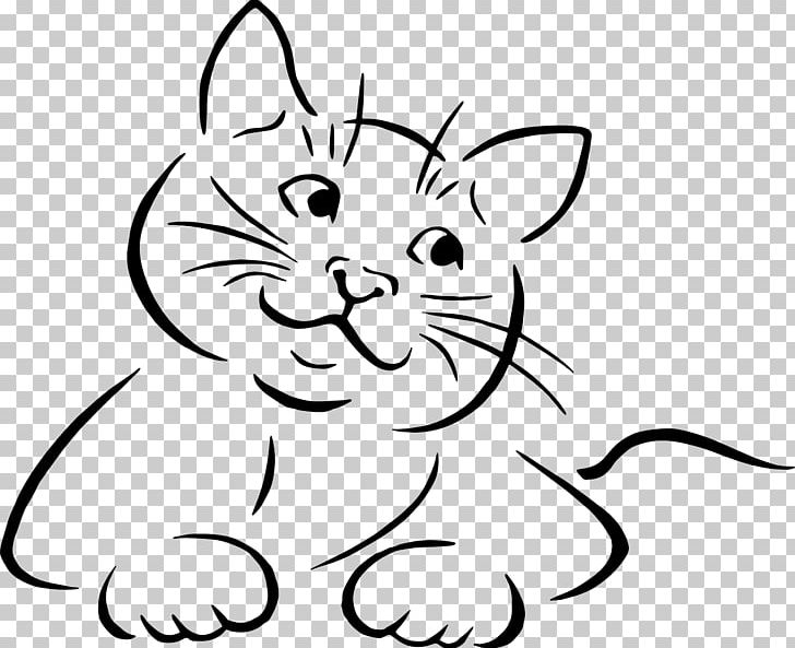Kitten Siamese Cat Drawing Line Art PNG, Clipart, Animals, Art, Artwork, Black, Carnivoran Free PNG Download