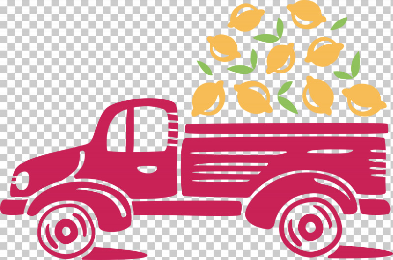 Lemon Truck Autumn Fruit PNG, Clipart, Area, Autumn, Cartoon, Fruit, Lemon Truck Free PNG Download