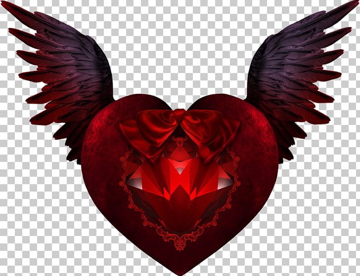 heart with angel wings clip art