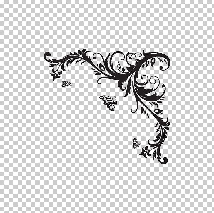 Vase Of Flowers Drawing Sticker Wall Decal PNG, Clipart, Art, Black, Black And White, Body Jewelry, Branch Free PNG Download