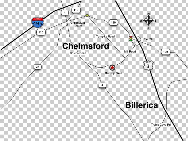 Billerica South Chelmsford Massachusetts Route 129 U.S. Route 3 Lowell PNG, Clipart, Angle, Area, Auto Part, Billerica, Chelmsford Free PNG Download