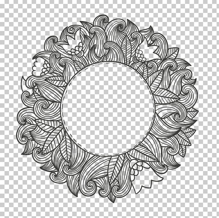 Drawing Flower Euclidean PNG, Clipart, Abstract Lines, Art, Black, Black And White, Circle Free PNG Download