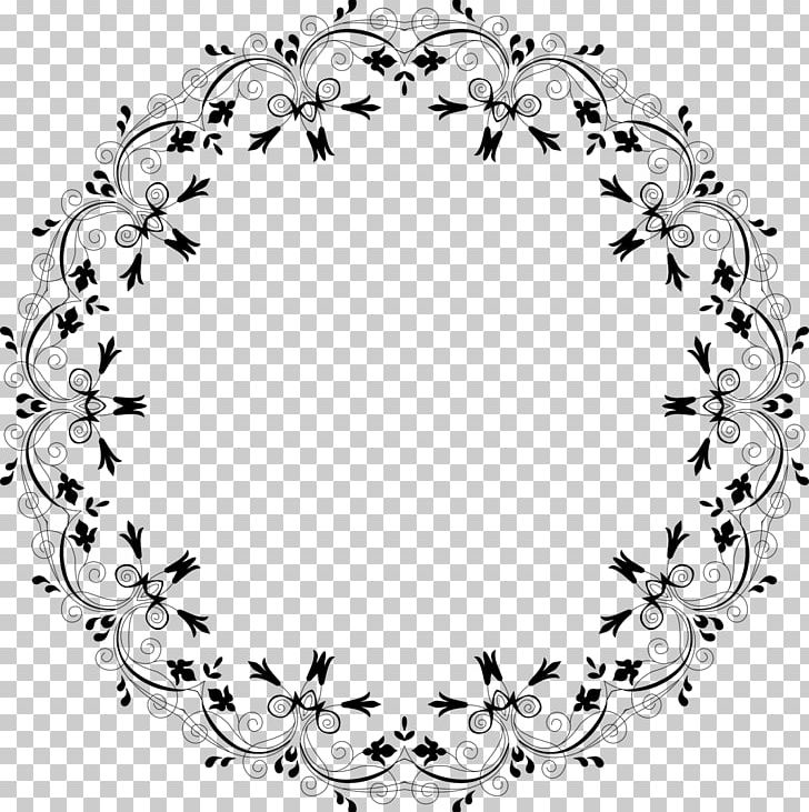 Floral Others Monochrome PNG, Clipart, Area, Black And White, Body Jewelry, Circle, Computer Icons Free PNG Download