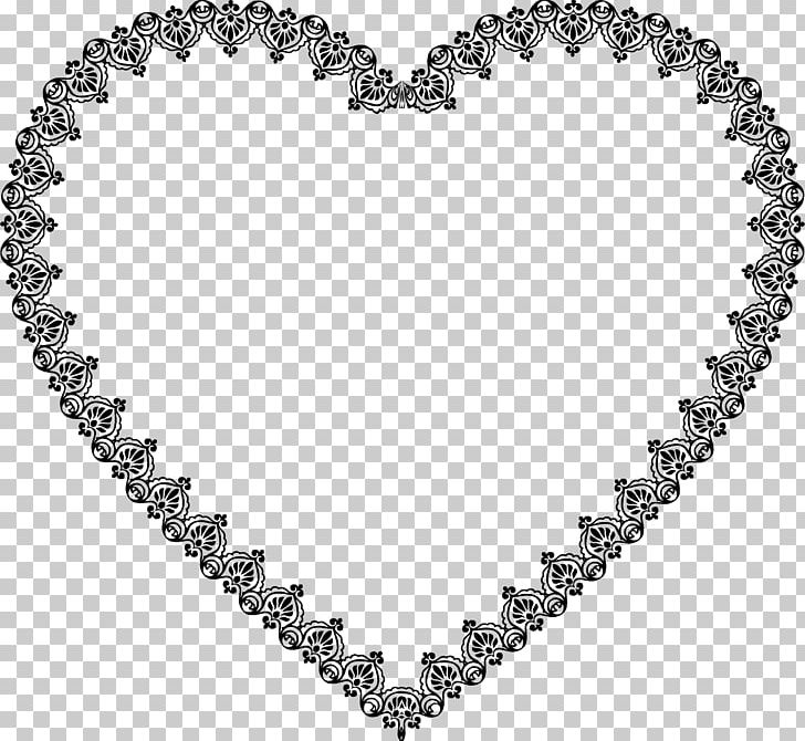Heart Decorative Arts Ornament Lace PNG, Clipart, Art, Black And White, Body Jewelry, Border, Decorative Arts Free PNG Download