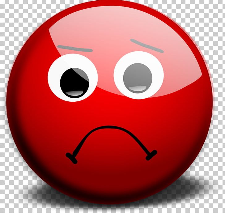 angry red smiley face