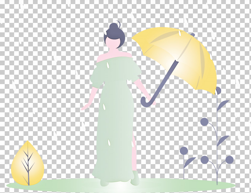 Raining Spring Woman PNG, Clipart, Animation, Cartoon, Raining, Spring, Woman Free PNG Download