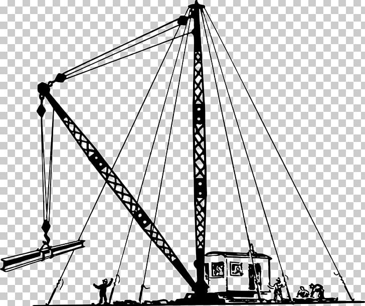 Derrick Crane Ship Building PNG, Clipart, Area, Black And White, Building, Coloring Book, Crane Free PNG Download