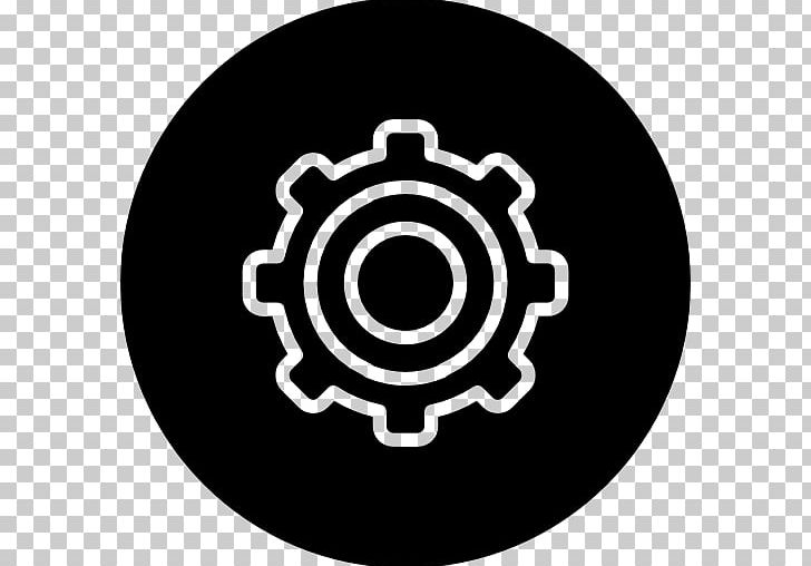Gear Symbol Computer Icons Circle PNG, Clipart, Arrow, Black, Black And White, Brand, Circle Free PNG Download