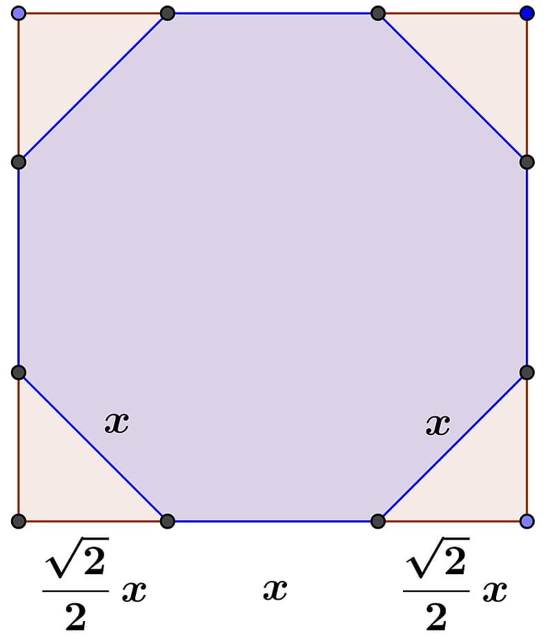 Octagon Mathematics Square Angle Area PNG, Clipart, Algebra, Angle, Area, Blue, Circle Free PNG Download
