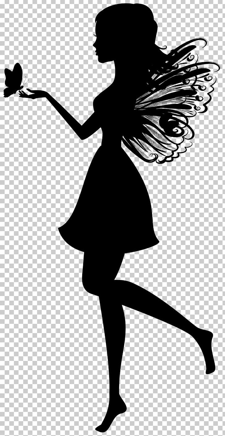 Silhouette Fairy Drawing Butterfly PNG, Clipart, Art, Artwork, Black, Black And White, Butterfly Free PNG Download