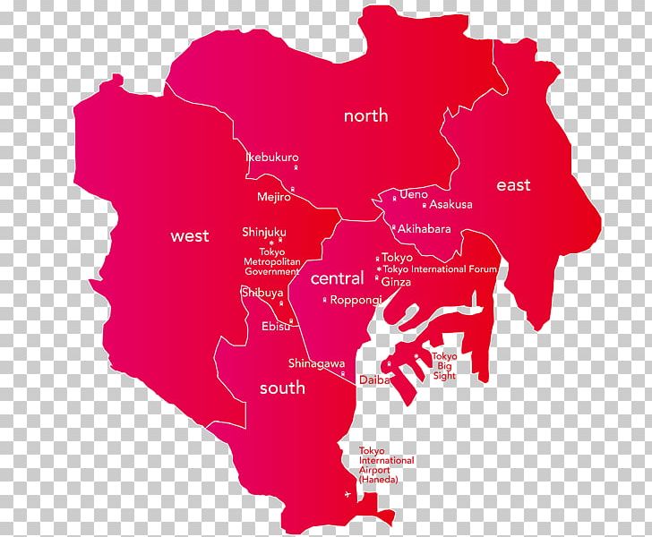 Tokyo Map PNG, Clipart, Area, Map, Red, Tokyo, Tokyo Imperial Palace Free PNG Download