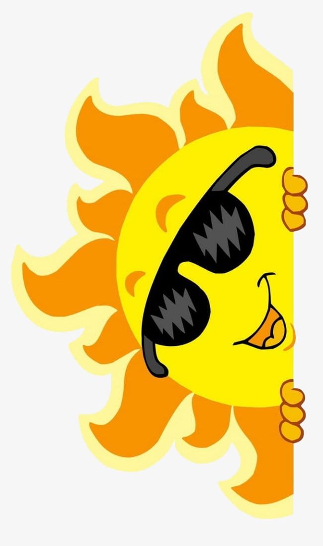 Cartoon Sun PNG, Clipart, Cartoon Clipart, Glasses, Smile, Sun Clipart,  Wear Free PNG Download
