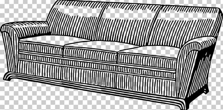 Couch Davenport Furniture PNG, Clipart, Angle, Bed, Black And White, Cartoon, Chair Free PNG Download