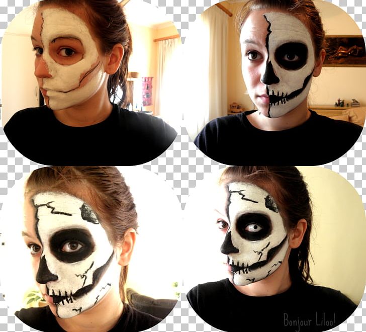Face Skeleton Halloween Make-up Cosmetics PNG, Clipart, Bone, Cosmetics, Disguise, Face, Facial Hair Free PNG Download