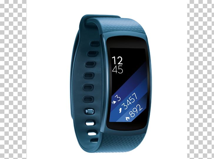 Samsung Gear Fit 2 Smartwatch Activity Tracker PNG, Clipart, Activity Tracker, Blue, Global Positioning System, Hardware, Logos Free PNG Download