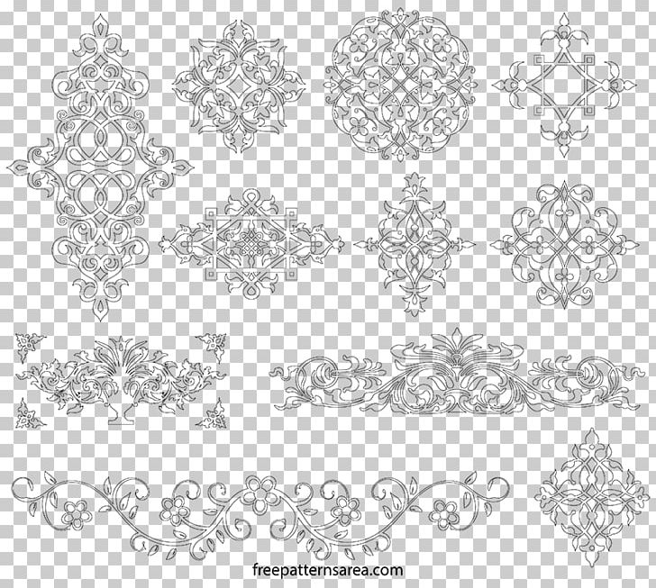 Ornament Floral Design Pattern PNG, Clipart, Area, Art, Black, Black And White, Border Free PNG Download