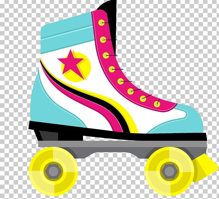 Roller Skates Skateboarding Roller Skating Euclidean PNG, Clipart, Clip Art, Color, Design, Font, Footwear Free PNG Download