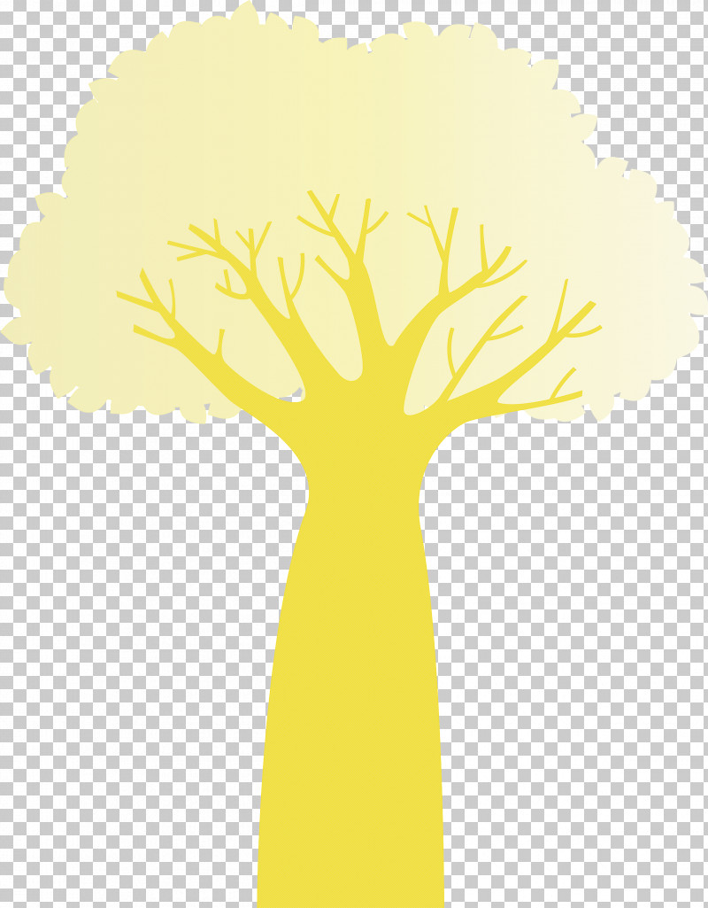 Flower Yellow Cartoon Meter Font PNG, Clipart, Abstract Tree, Biology, Branching, Cartoon, Cartoon Tree Free PNG Download