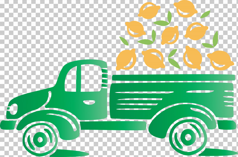 Lemon Truck Autumn Fruit PNG, Clipart, Area, Automobile Engineering, Autumn, Fruit, Green Free PNG Download
