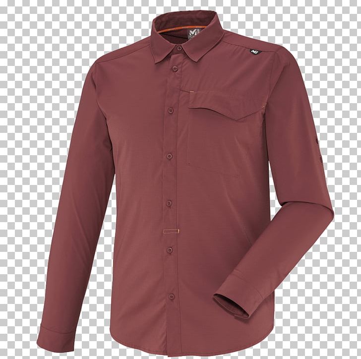 Long-sleeved T-shirt Deep Creek Lake Maroon PNG, Clipart, Button, Clothing, Collar, Creek, Deep Free PNG Download