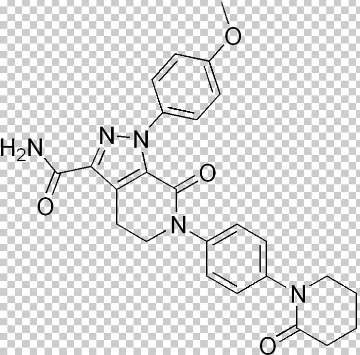 Apixaban Direct Xa Inhibitor Pharmaceutical Drug Anticoagulant Rivaroxaban PNG, Clipart, Angle, Area, Auto Part, Black And White, Circle Free PNG Download