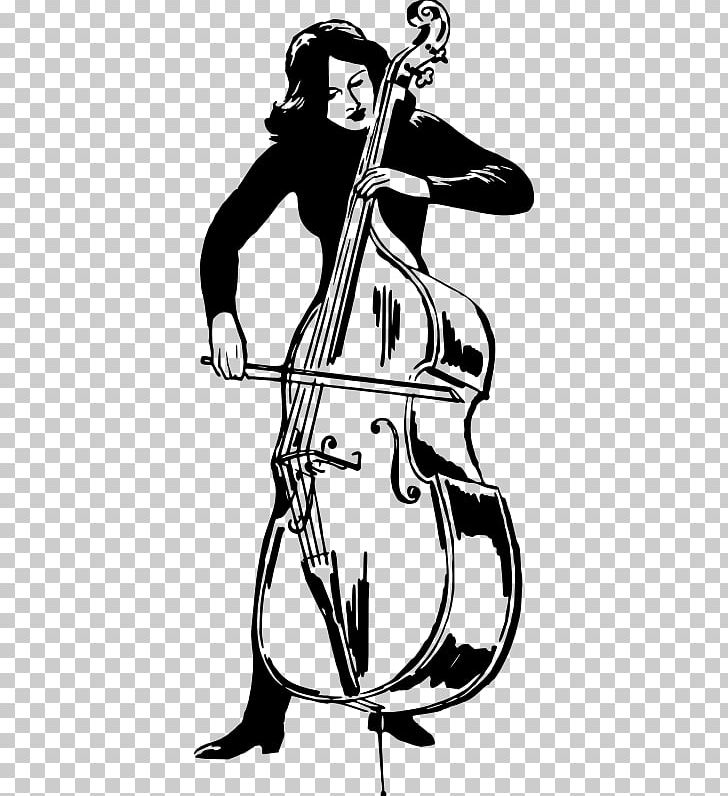 Double Bass Bass Guitar Bassist PNG, Clipart, Bass, Bass Guitar, Bassist, Black And White, Cellist Free PNG Download