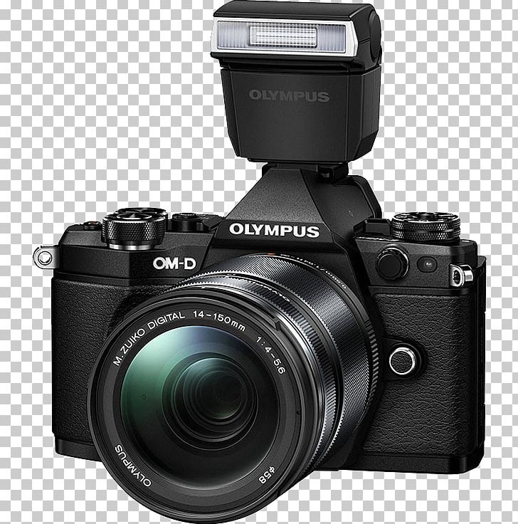 Olympus OM-D E-M5 Mark II Olympus OM-D E-M10 Mark II Flash PNG, Clipart, Advanced, Black, Camera Icon, Camera Lens, Lens Free PNG Download