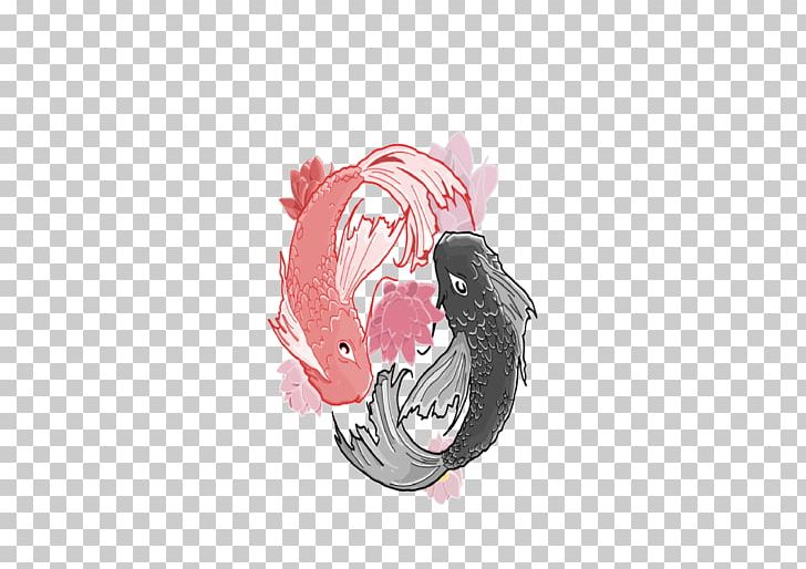 Koi Pond Yin And Yang Fish PNG, Clipart, Animals, Black And White, Blosom, Blue, Clip Art Free PNG Download