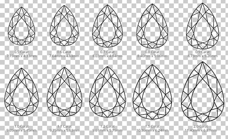 Earring Engagement Ring Carat Diamond Cut PNG, Clipart, Angle, Auto Part, Black And White, Carat, Circle Free PNG Download