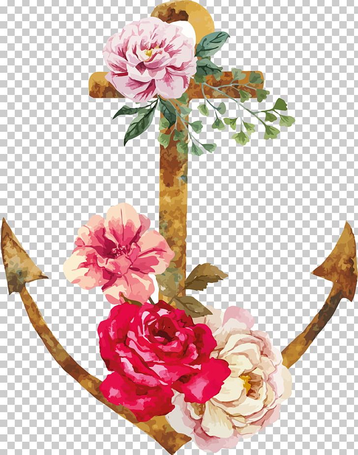 Flower Anchor PNG, Clipart, Anchor, Art, Artificial Flower, Blossom, Clip Free PNG Download