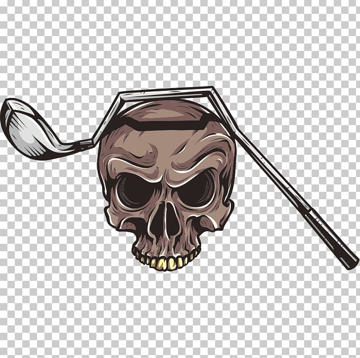 Golf Decal Bumper Sticker Skull PNG, Clipart, Bone, Bumper Sticker, Decal, Golf, Golf Clubs Free PNG Download