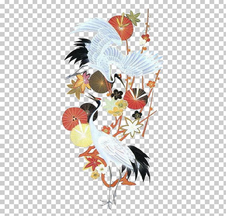 Red-crowned Crane Gongbi PNG, Clipart, Birdandflower Painting, Birds, Construction Crane, Crane, Crane Bird Free PNG Download