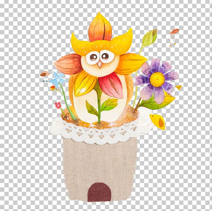 Little Owl Watercolor Painting PNG, Clipart, Animals, Animation, Cartoon, Cartoon Graph, Cut Flowers Free PNG Download