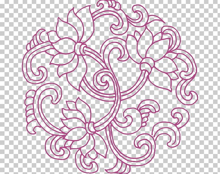 Nelumbo Nucifera Circle Motif PNG, Clipart, Angle, Artwork, Black And White, Color, Decoration Free PNG Download