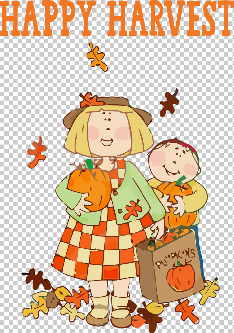 Happy Harvest Autumn Thanksgiving PNG, Clipart, Abstract Art, Autumn, Cartoon, Digital Art, Drawing Free PNG Download