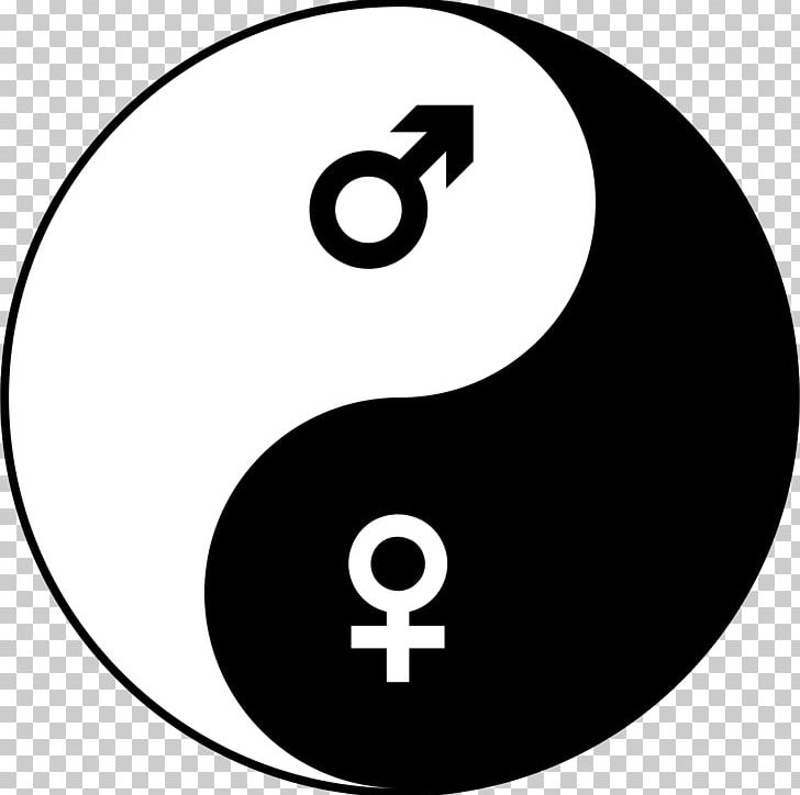 Yin And Yang Gender Symbol Female PNG, Clipart, Area, Black And White, Brand, Circle, Clip Art Free PNG Download