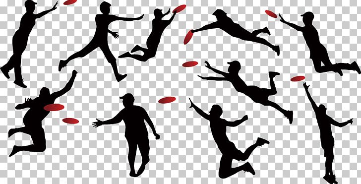 Frisbee Silhouette Ultimate PNG, Clipart, Animals, Art Deco, Cartoon, Disk, Flying Free PNG Download