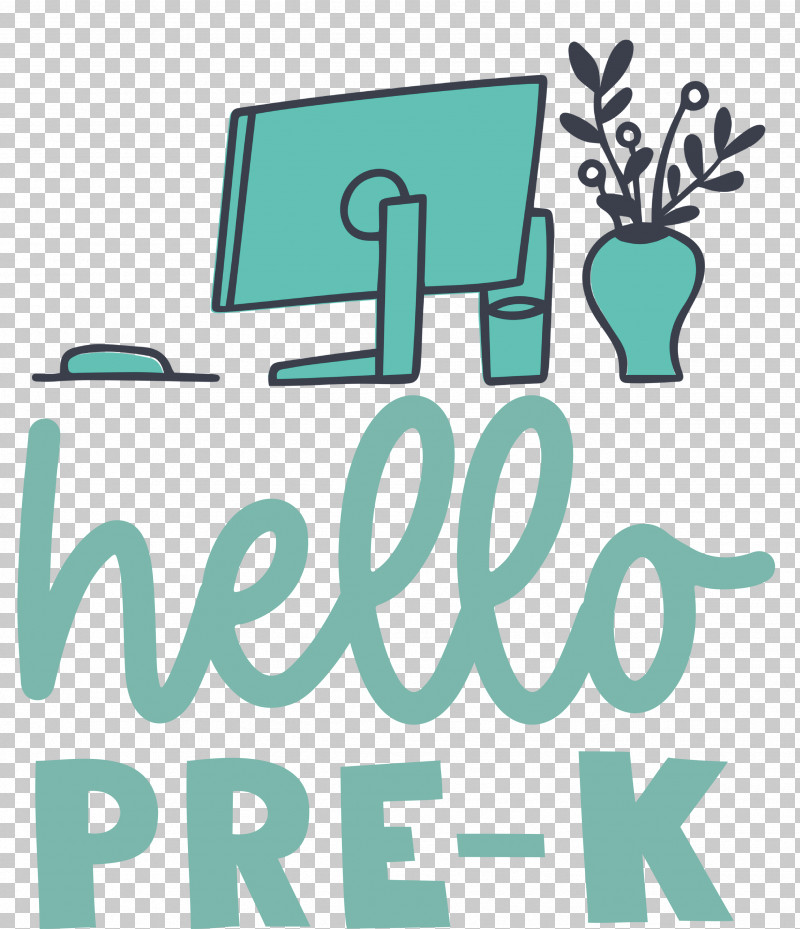 HELLO PRE K Back To School Education PNG, Clipart, Back To School, Behavior, Education, Green, Line Free PNG Download