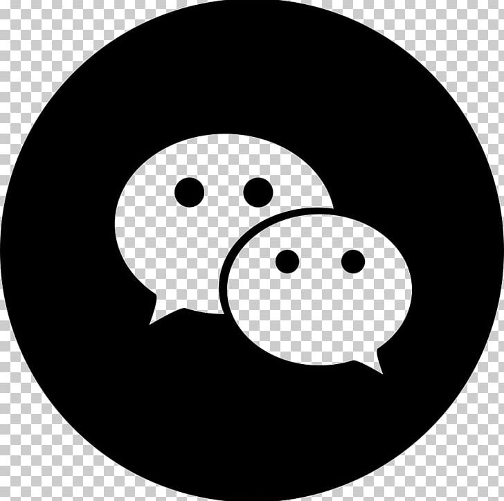WeChat Computer Icons IPhone Multimedia Messaging Service PNG, Clipart, Android, App Store, Black, Black And White, Circle Free PNG Download