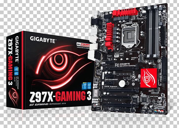 Intel Gigabyte H97 Gaming3 ATX Gaming Motherboard Gigabyte Technology LGA 1150 PNG, Clipart, Central Processing Unit, Computer, Computer Hardware, Electronic Device, Electronics Free PNG Download