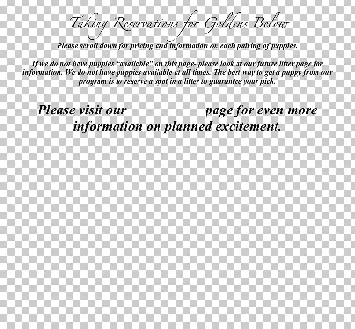 Puppy Golden Retriever Document American Kennel Club Litter PNG, Clipart, Amer, Area, Black, Black And White, Brand Free PNG Download