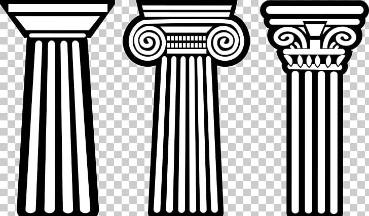 Ancient Greece Column Doric Order PNG, Clipart, Ancient History, Ancient Roman Architecture, Architecture, Black And White, Classical Order Free PNG Download